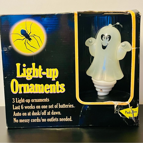 Halloween Light Up Ghost Ornaments - Picture 2 of 5